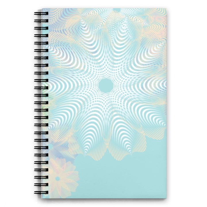 Floral Abstract Flowers Pattern 5.5  x 8.5  Notebook