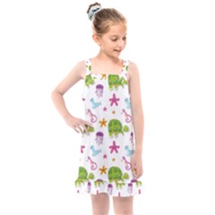 Turtle Animal Sea Life Kids  Overall Dress by danenraven