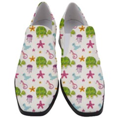 Turtle Animal Sea Life Women Slip On Heel Loafers by danenraven