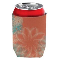 Teal Coral Abstract Floral Cream Can Holder by danenraven