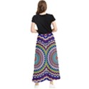 Kaleidoscope Geometric Circles Maxi Chiffon Skirt View2