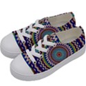 Kaleidoscope Geometric Circles Kids  Low Top Canvas Sneakers View2