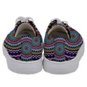 Kaleidoscope Geometric Circles Kids  Low Top Canvas Sneakers View4