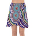 Kaleidoscope Geometric Circles Wrap Front Skirt View1