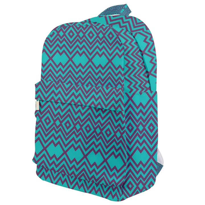 Abstract Chevron Zigzag Pattern Classic Backpack