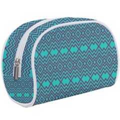 Abstract Chevron Zigzag Pattern Make Up Case (large) by danenraven