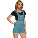 Abstract Chevron Zigzag Pattern Short Overalls View3