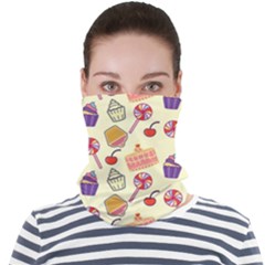 Cupcake Pattern Lollipop Face Seamless Bandana (adult) by danenraven