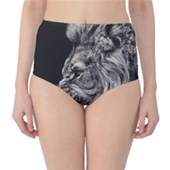 Angry Male Lion Classic High-waist Bikini Bottoms