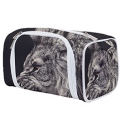 Angry Male Lion Toiletries Pouch by Jancukart