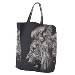 Angry Male Lion Giant Grocery Tote