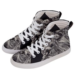 Angry Male Lion Men s Hi-top Skate Sneakers