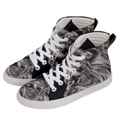 Angry Male Lion Women s Hi-top Skate Sneakers