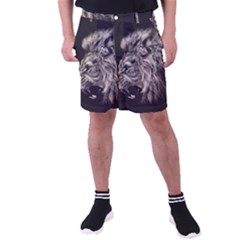 Angry Male Lion Men s Pocket Shorts by Jancukart