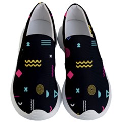 Geometric Art Colorful Shape Women s Lightweight Slip Ons by Ravend