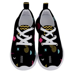 Geometric Art Colorful Shape Running Shoes by Ravend