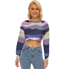 Illustration People Enjoying Summer Season Lightweight Long Sleeve Sweatshirt by Ravend