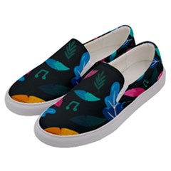 Illustrations Background Pattern Leaves Leaf Nature Texture Men s Canvas Slip Ons by Ravend