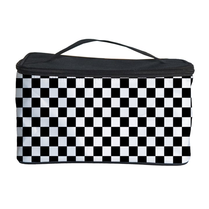 Black And White Background Black Board Checker Cosmetic Storage