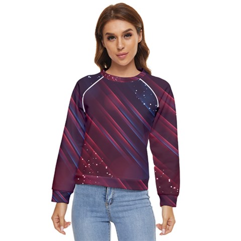 Banner Brochure Flyer Poster Music Women s Long Sleeve Raglan Tee by Ravend