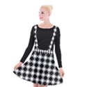 Square Diagonal Pattern Seamless Suspender Skater Skirt View1