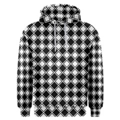 Square Diagonal Pattern Seamless Men s Overhead Hoodie by Ravend