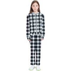 Square Diagonal Pattern Seamless Kids  Tracksuit by Ravend