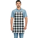 Square Diagonal Pattern Seamless Kitchen Apron View1