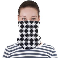 Square Diagonal Pattern Seamless Face Seamless Bandana (adult)