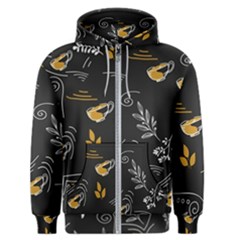 Illustration Leaves Leaf Naturecoffee Digital Paper Cup Men s Zipper Hoodie