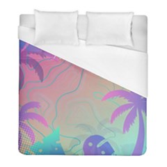 Nature Palm Tree Leaves Leaf Plant Tropical Duvet Cover (full/ Double Size) by Ravend