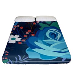 Floral Background Digital Art Fitted Sheet (california King Size) by Ravend