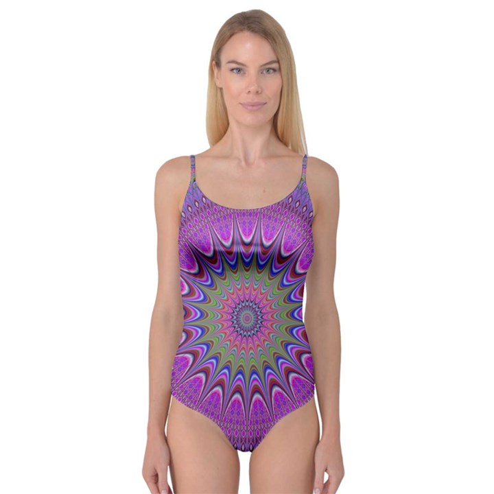 Art Mandala Design Ornament Flower Camisole Leotard 