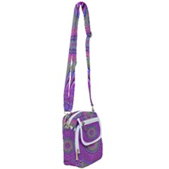 Art Mandala Design Ornament Flower Shoulder Strap Belt Bag by Ravend