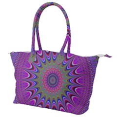 Art Mandala Design Ornament Flower Canvas Shoulder Bag by Ravend