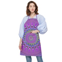 Art Mandala Design Ornament Flower Pocket Apron by Ravend