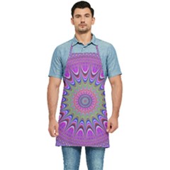 Art Mandala Design Ornament Flower Kitchen Apron by Ravend