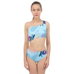 Leaves Leaf Nature Background Plant Spliced Up Two Piece Swimsuit by danenraven