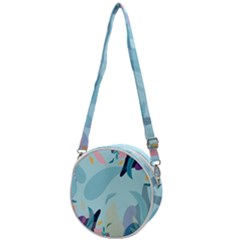 Leaves Leaf Nature Background Plant Crossbody Circle Bag by danenraven