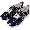 Illustration Abstract Heart Cover Blue Gift Men s Velcro Strap Shoes View2