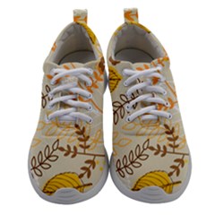 Leaf Leaves Flower Background Wallpaper Athletic Shoes by danenraven