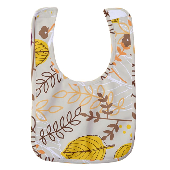 Leaf Leaves Flower Background Wallpaper Baby Bib