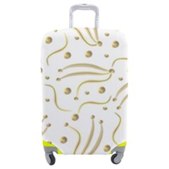 Illustration Pattern Seamless Golden 3d Luggage Cover (medium)