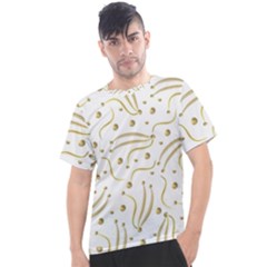 Illustration Pattern Seamless Golden 3d Men s Sport Top by danenraven