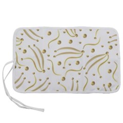 Illustration Pattern Seamless Golden 3d Pen Storage Case (l) by danenraven