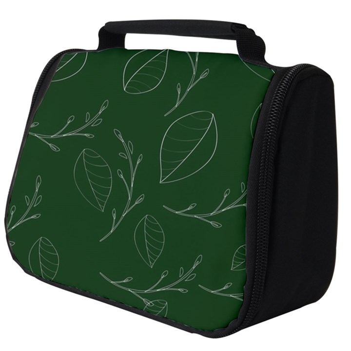 Leaves Leaf Foliage Plant  Background Full Print Travel Pouch (Big)