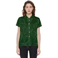 Leaves Leaf Foliage Plant  Background Short Sleeve Pocket Shirt by danenraven