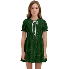 Leaves Leaf Foliage Plant  Background Kids  Sweet Collar Dress by danenraven