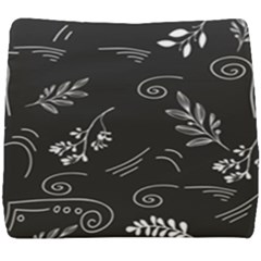 Leaves Doodle Digital Paper Foliage Seat Cushion by danenraven