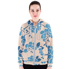 Flower Petal Branch Corolla Women s Zipper Hoodie by danenraven